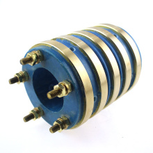 60mm hole carbon brushes Collector 5 rings rotary joint slip ring use for Playground Equipment